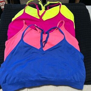 Neon sports bras